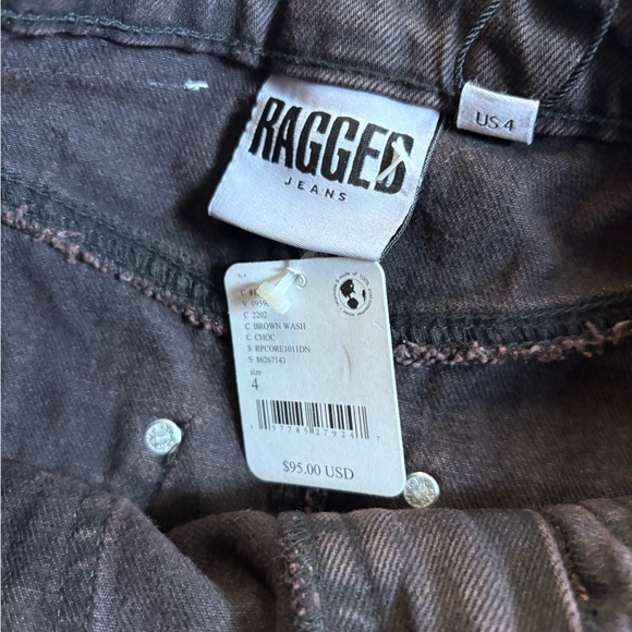 FREE PEOPLE THE RAGGED PRIEST COCOA BROWN MAXI DENIM SKIRT OVERSIZED 4 - Picture 7 of 11